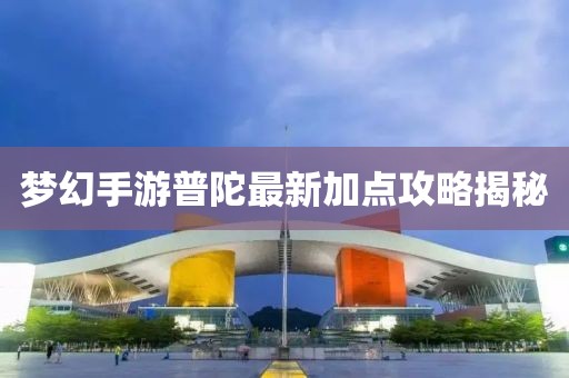 梦幻手游普陀最新加点攻略揭秘