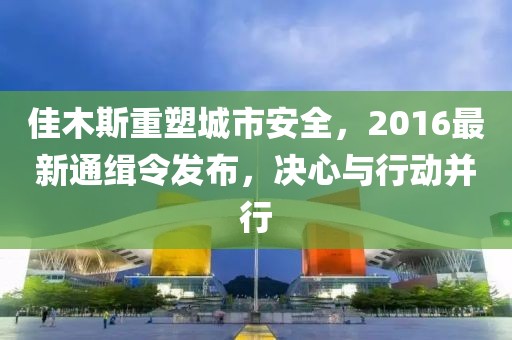 佳木斯重塑城市安全，2016最新通缉令发布，决心与行动并行