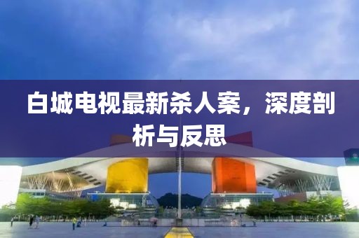 白城电视最新杀人案，深度剖析与反思