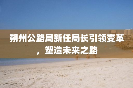 朔州公路局新任局长引领变革，塑造未来之路