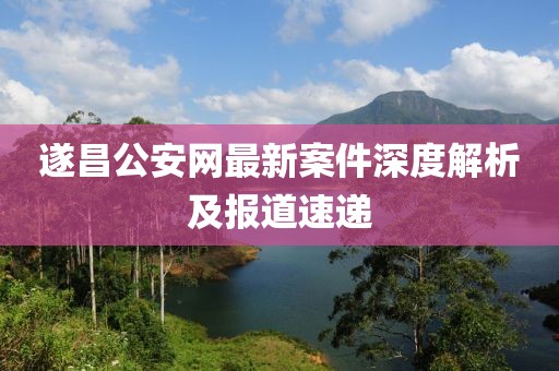 遂昌公安网最新案件深度解析及报道速递