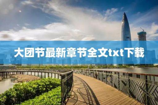 大团节最新章节全文txt下载