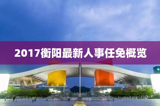 2017衡阳最新人事任免概览