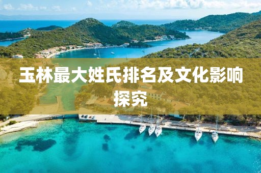 玉林最大姓氏排名及文化影响探究
