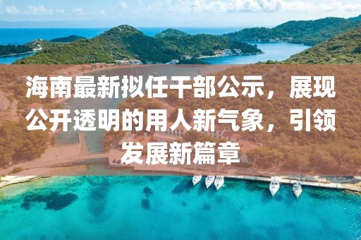 海南最新拟任干部公示，展现公开透明的用人新气象，引领发展新篇章