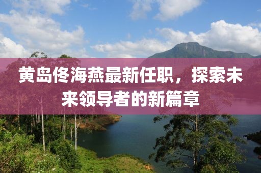 黄岛佟海燕最新任职，探索未来领导者的新篇章