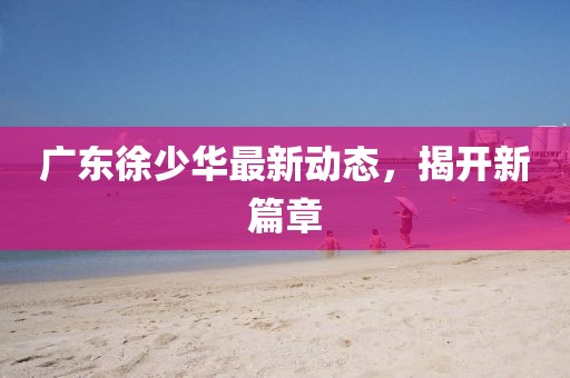 广东徐少华最新动态，揭开新篇章