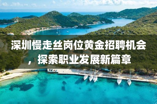 深圳慢走丝岗位黄金招聘机会，探索职业发展新篇章
