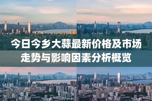 今日今乡大蒜最新价格及市场走势与影响因素分析概览