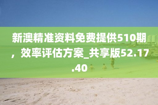 新澳精准资料免费提供510期，效率评估方案_共享版52.17.40