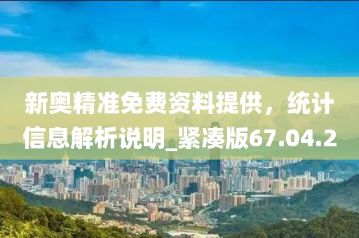 新奥精准免费资料提供，统计信息解析说明_紧凑版67.04.20
