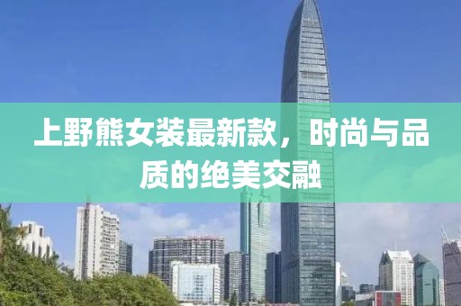 上野熊女装最新款，时尚与品质的绝美交融
