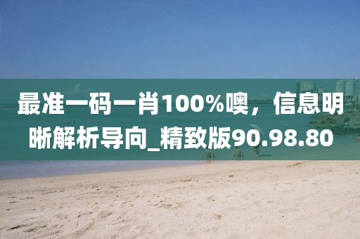 最准一码一肖100%噢，信息明晰解析导向_精致版90.98.80