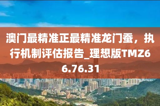 澳门最精准正最精准龙门蚕，执行机制评估报告_理想版TMZ66.76.31