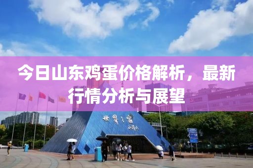 今日山东鸡蛋价格解析，最新行情分析与展望