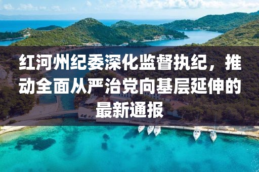 红河州纪委深化监督执纪，推动全面从严治党向基层延伸的最新通报