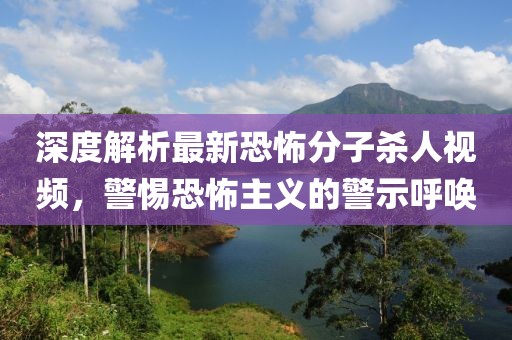 深度解析最新恐怖分子杀人视频，警惕恐怖主义的警示呼唤