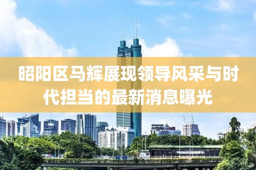 昭阳区马辉展现领导风采与时代担当的最新消息曝光