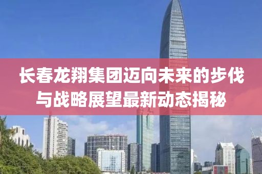 长春龙翔集团迈向未来的步伐与战略展望最新动态揭秘