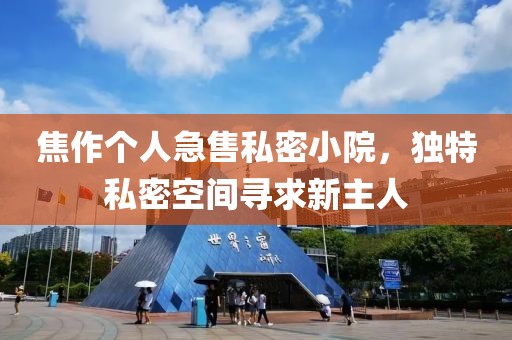 焦作个人急售私密小院，独特私密空间寻求新主人