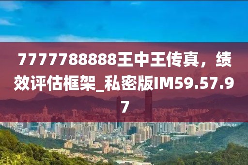 7777788888王中王传真，绩效评估框架_私密版IM59.57.97
