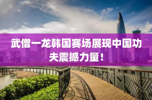 武僧一龙韩国赛场展现中国功夫震撼力量！