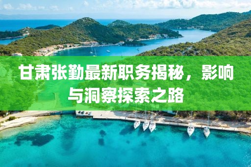 甘肃张勤最新职务揭秘，影响与洞察探索之路