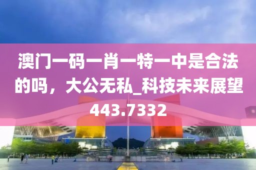 澳门一码一肖一特一中是合法的吗，大公无私_科技未来展望443.7332