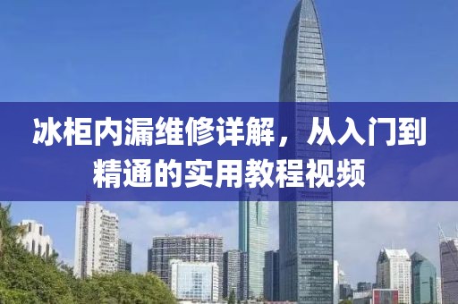 冰柜内漏维修详解，从入门到精通的实用教程视频
