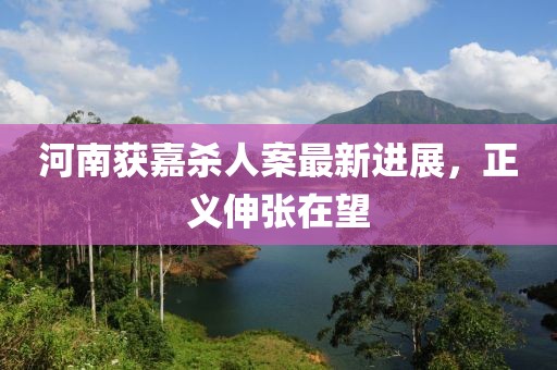 河南获嘉杀人案最新进展，正义伸张在望