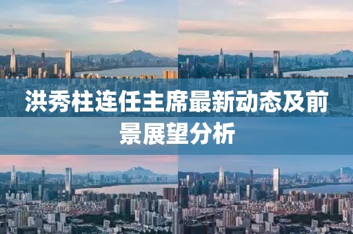 洪秀柱连任主席最新动态及前景展望分析