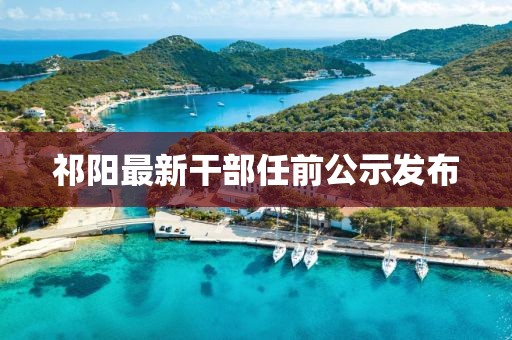 祁阳最新干部任前公示发布