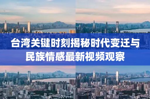 台湾关键时刻揭秘时代变迁与民族情感最新视频观察