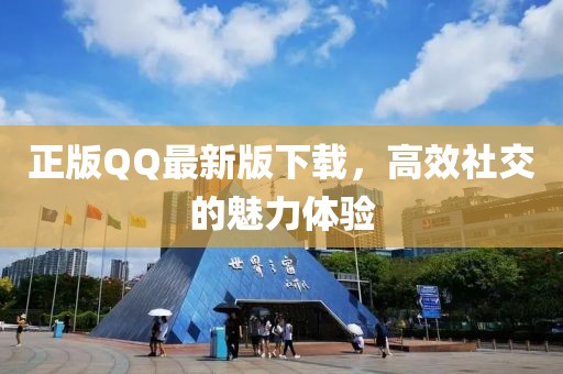 正版QQ最新版下载，高效社交的魅力体验