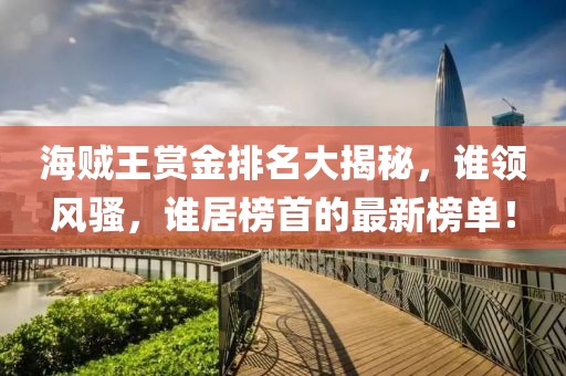 海贼王赏金排名大揭秘，谁领风骚，谁居榜首的最新榜单！