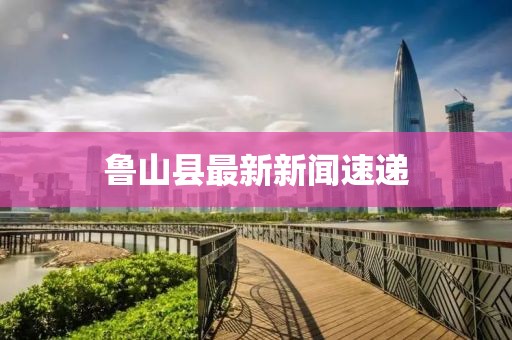 鲁山县最新新闻速递