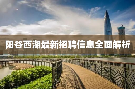 阳谷西湖最新招聘信息全面解析