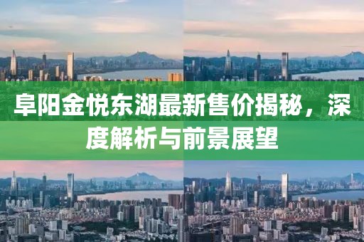 阜阳金悦东湖最新售价揭秘，深度解析与前景展望