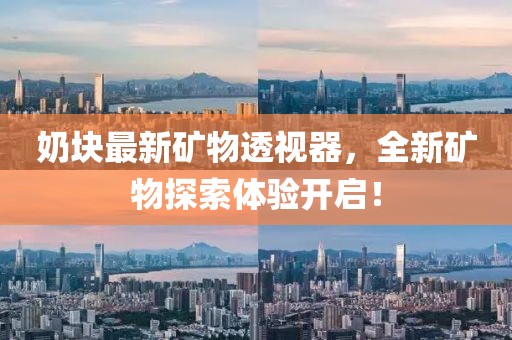 奶块最新矿物透视器，全新矿物探索体验开启！
