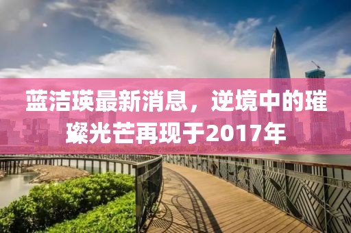 蓝洁瑛最新消息，逆境中的璀璨光芒再现于2017年