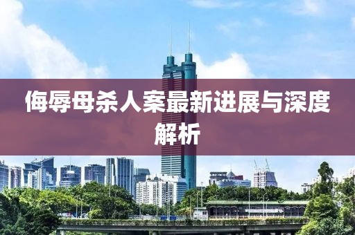 侮辱母杀人案最新进展与深度解析