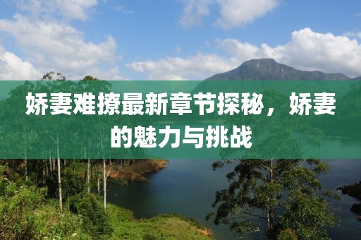 娇妻难撩最新章节探秘，娇妻的魅力与挑战