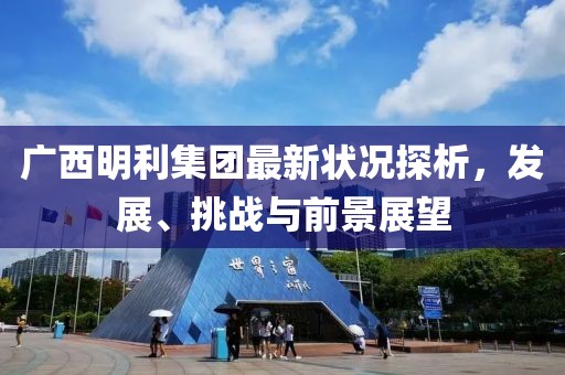 广西明利集团最新状况探析，发展、挑战与前景展望