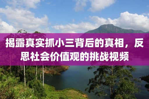 揭露真实抓小三背后的真相，反思社会价值观的挑战视频