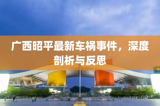 广西昭平最新车祸事件，深度剖析与反思