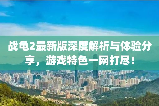 战龟2最新版深度解析与体验分享，游戏特色一网打尽！