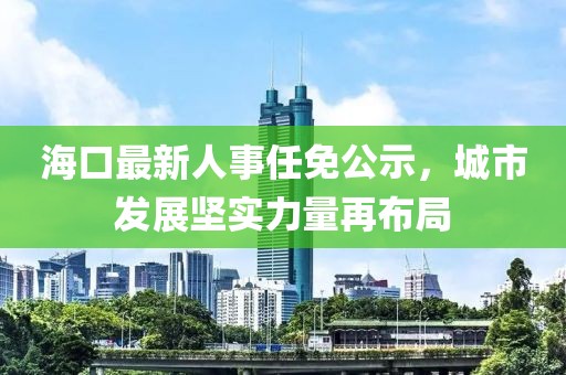 海口最新人事任免公示，城市发展坚实力量再布局