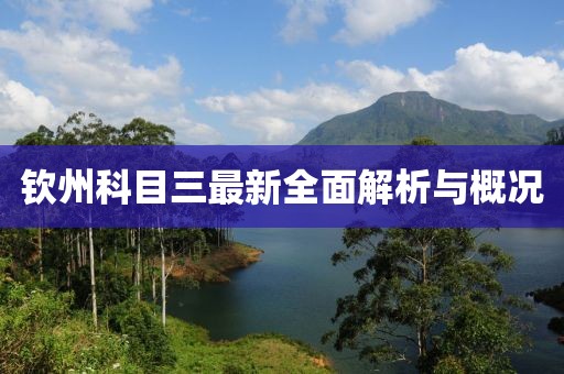 钦州科目三最新全面解析与概况
