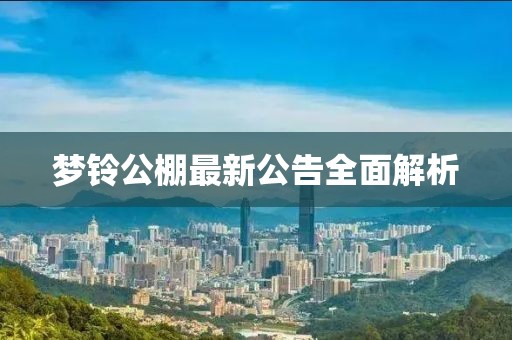 梦铃公棚最新公告全面解析