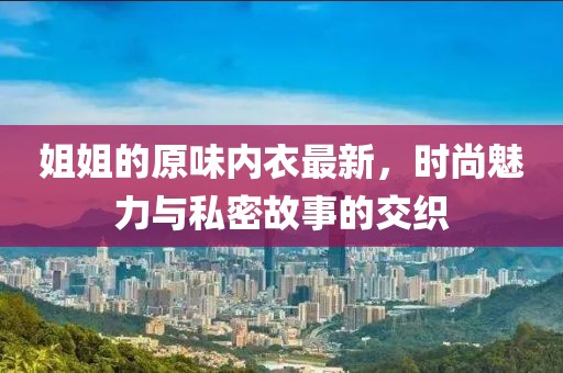 姐姐的原味内衣最新，时尚魅力与私密故事的交织